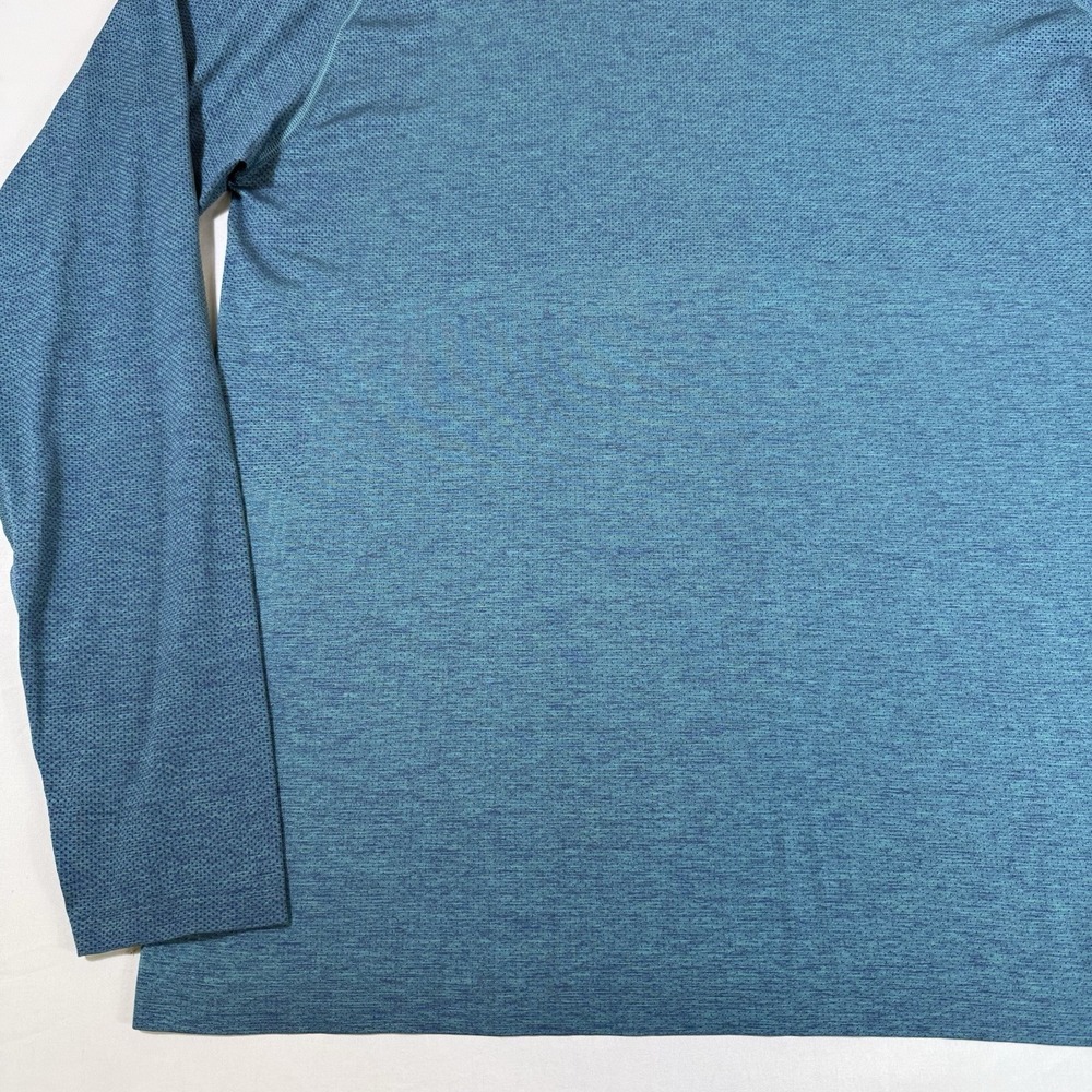 Lululemon Shirt Mens XXL Teal Metal Vent Tech Long‎ Sleeve Performance Training - Picture 5 of 16